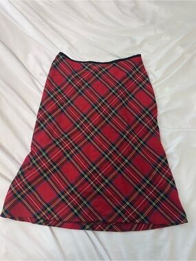 Jacob Red Tartan A-Line Skirt